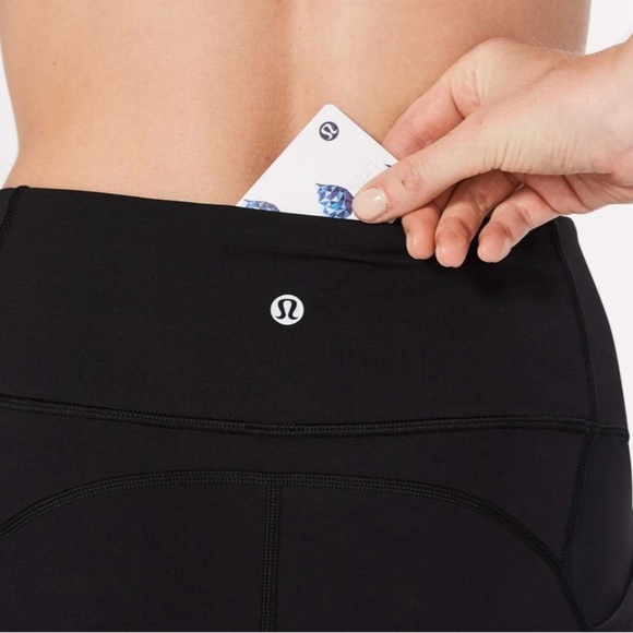 Lululemon sz 8 All The Right Places Crop II 23" Black great pre owned cond - Picture 11 of 15